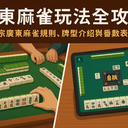 廣東麻雀玩法全攻略｜正宗廣東麻雀規則、牌型介紹與番數表解析
