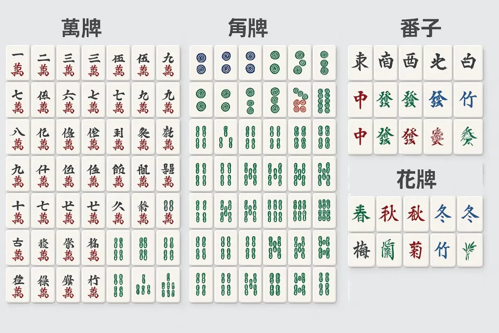 香港麻雀全牌型介紹圖